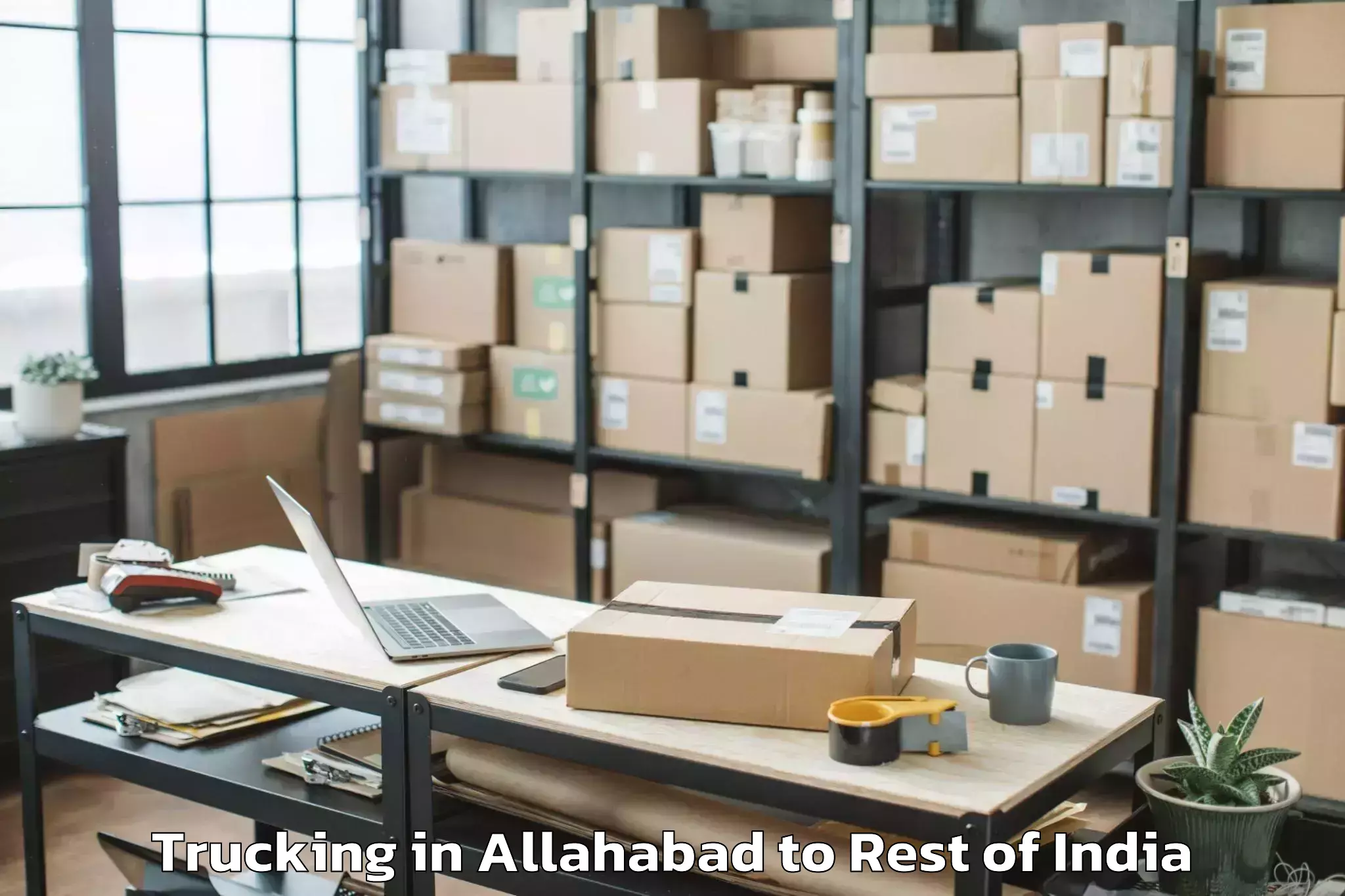 Top Allahabad to Navabpeta Trucking Available